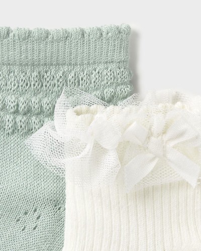 MAYORAL Σετ 2 καλτσακια αμπιγιε - 26-10140