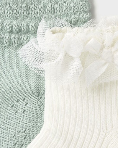 MAYORAL Σετ 2 καλτσακια αμπιγιε - 26-10140