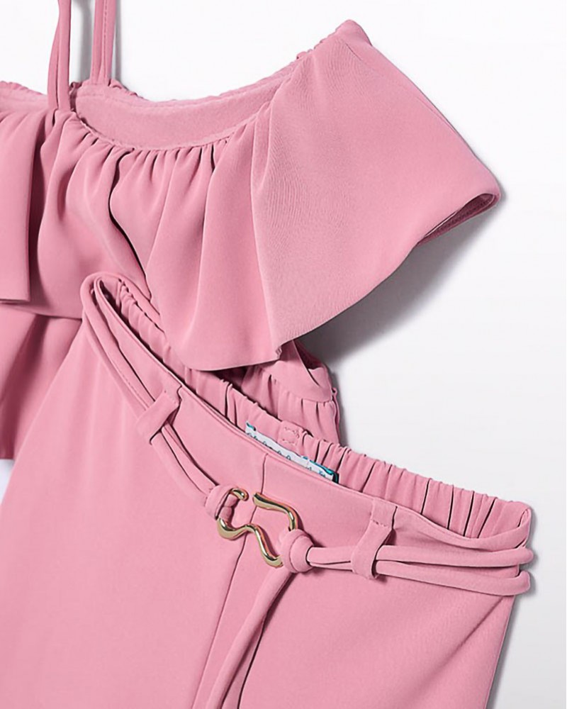 ABEL & LULA Σετ παντελονι μακρυ κρεπ - 26-05283