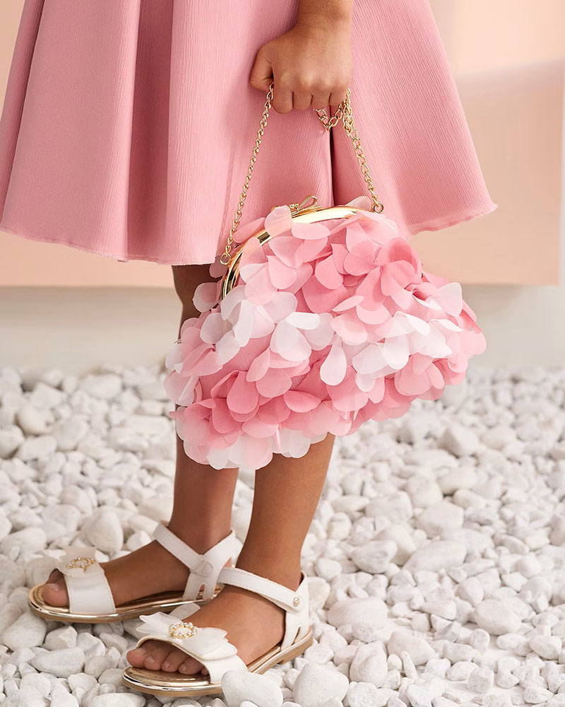 ABEL & LULA Τσαντα γαζα λουλουδια 3d - 26-05482