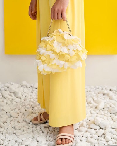 ABEL & LULA Τσαντα γαζα λουλουδια 3d - 26-05482