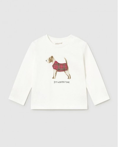 MAYORAL T-Shirt μακρυμαν. απλικε play - 16-02019