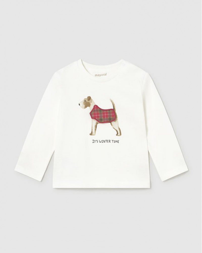 MAYORAL T-Shirt μακρυμαν. απλικε play - 16-02019