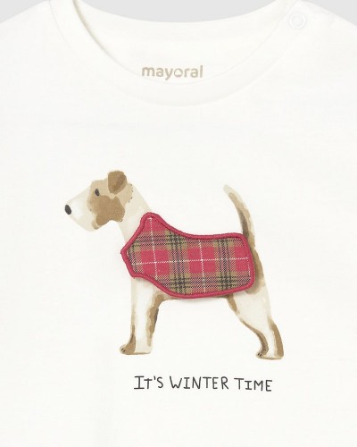 MAYORAL T-Shirt μακρυμαν. απλικε play - 16-02019