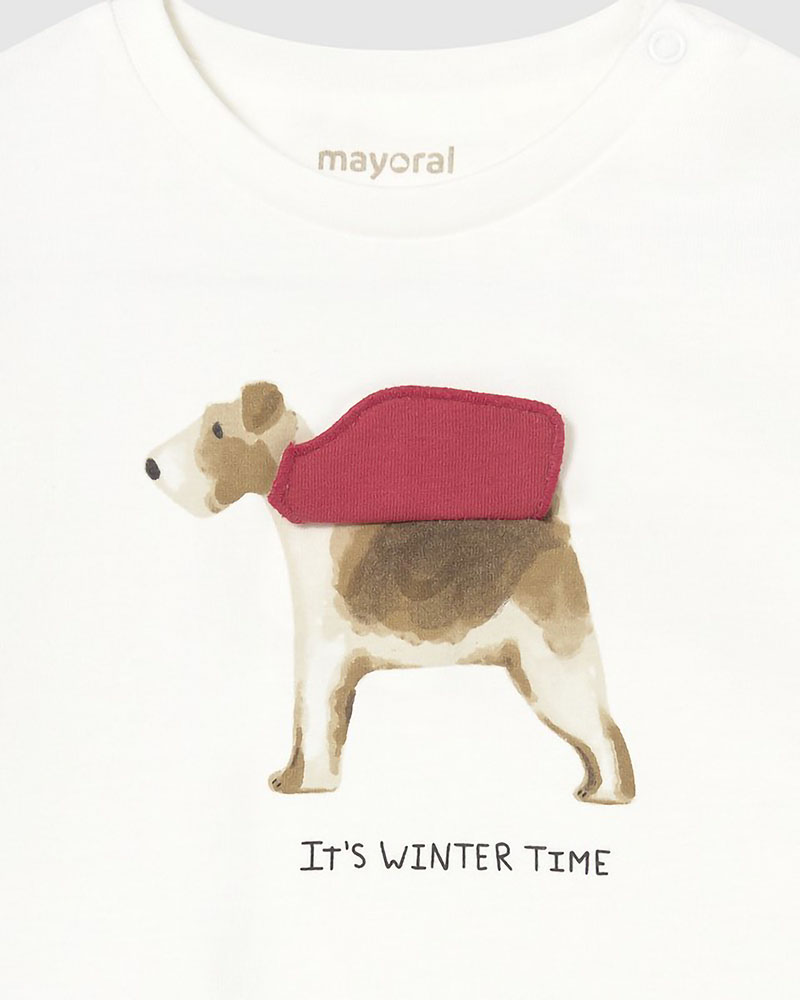 MAYORAL T-Shirt μακρυμαν. απλικε play - 16-02019