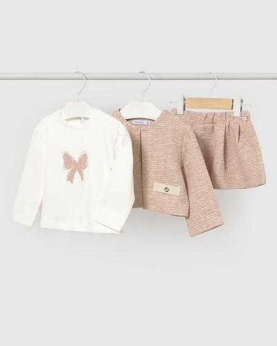 MAYORAL Σετ φουστα πλεκτο tweed - 16-02954