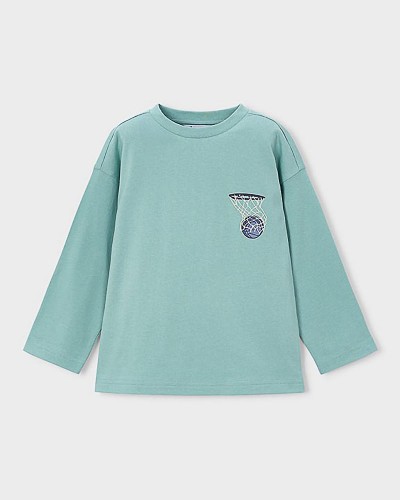 MAYORAL T-Shirt μακρ/κη τυπωμα πισω - 16-04006