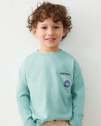 MAYORAL T-Shirt μακρ/κη τυπωμα πισω - 16-04006