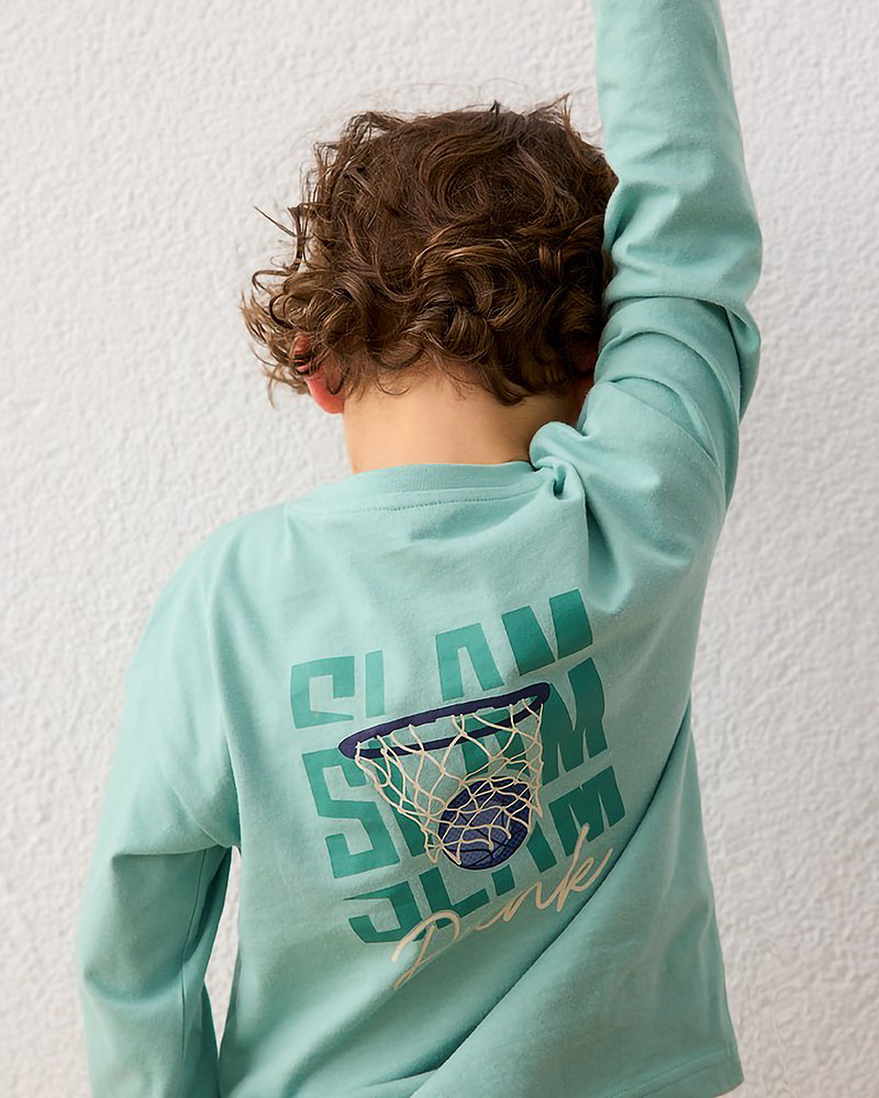 MAYORAL T-Shirt μακρ/κη τυπωμα πισω - 16-04006