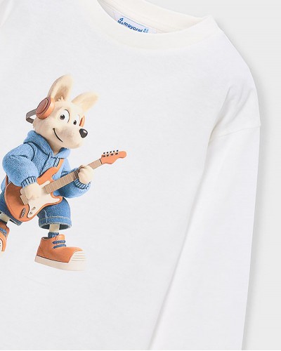 MAYORAL T-Shirt μακρυμανικο ζωακι - 16-04017