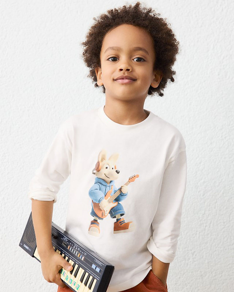 MAYORAL T-Shirt μακρυμανικο ζωακι - 16-04017