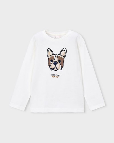 MAYORAL T-Shirt μακρυμανικο κεντητη - 16-04022