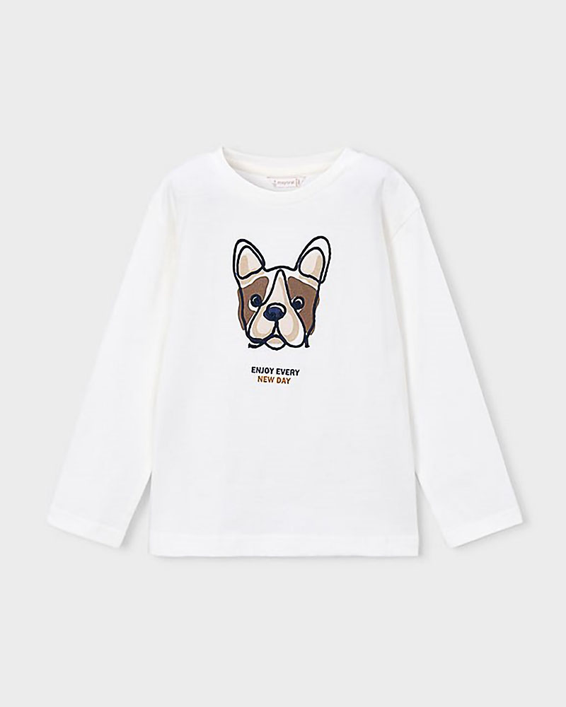 MAYORAL T-Shirt μακρυμανικο κεντητη - 16-04022