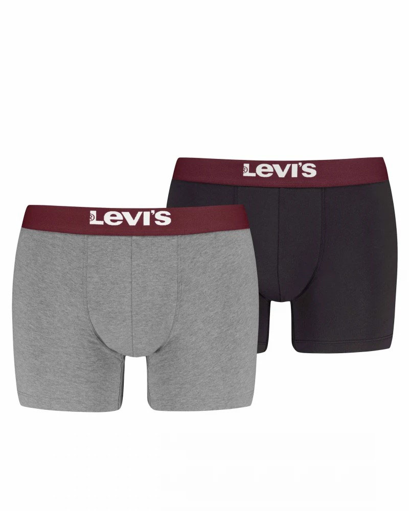 LEVIS LEVIS MEN SOLID BASIC BOXER BRIEF ORGANIC CO 2P - 701222842