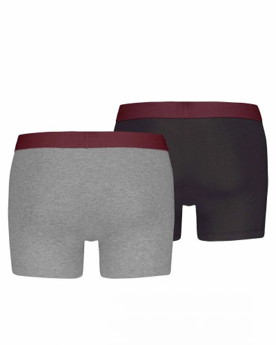 LEVIS LEVIS MEN SOLID BASIC BOXER BRIEF ORGANIC CO 2P - 701222842