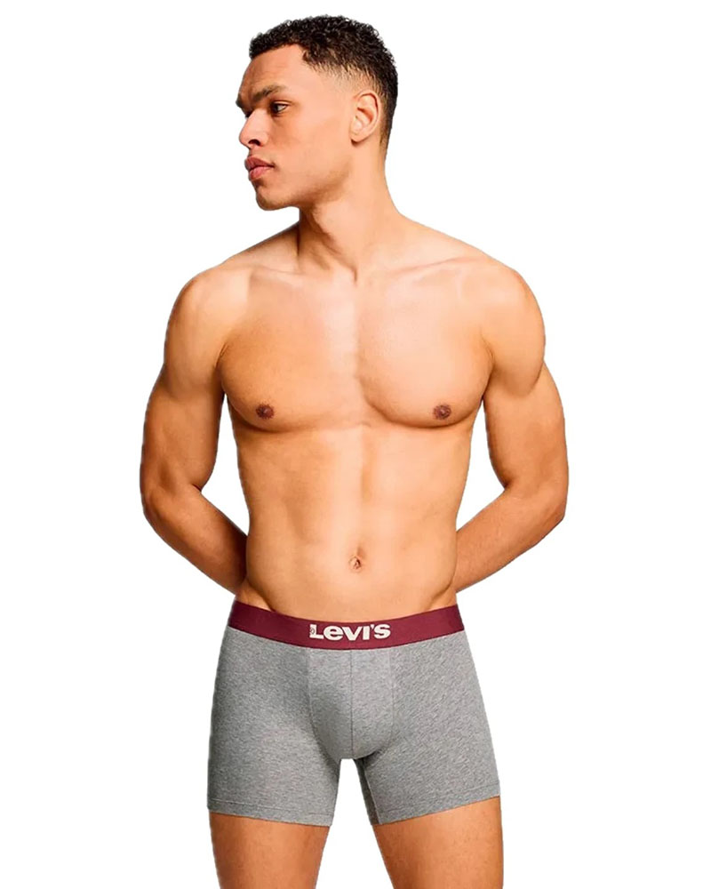 LEVIS LEVIS MEN SOLID BASIC BOXER BRIEF ORGANIC CO 2P - 701222842