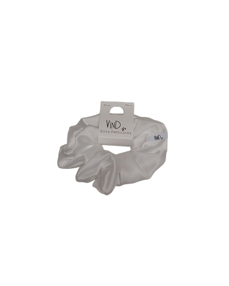 VIND.GR TS_SCRNCH_COLOR_WHITE ΜΟΝΟΧΡΩΜΟ SCRUNCHIE - 1251217015