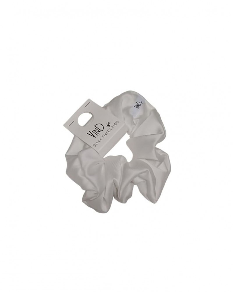 VIND.GR TS_SCRNCH_COLOR_WHITE ΜΟΝΟΧΡΩΜΟ SCRUNCHIE - 1251217015