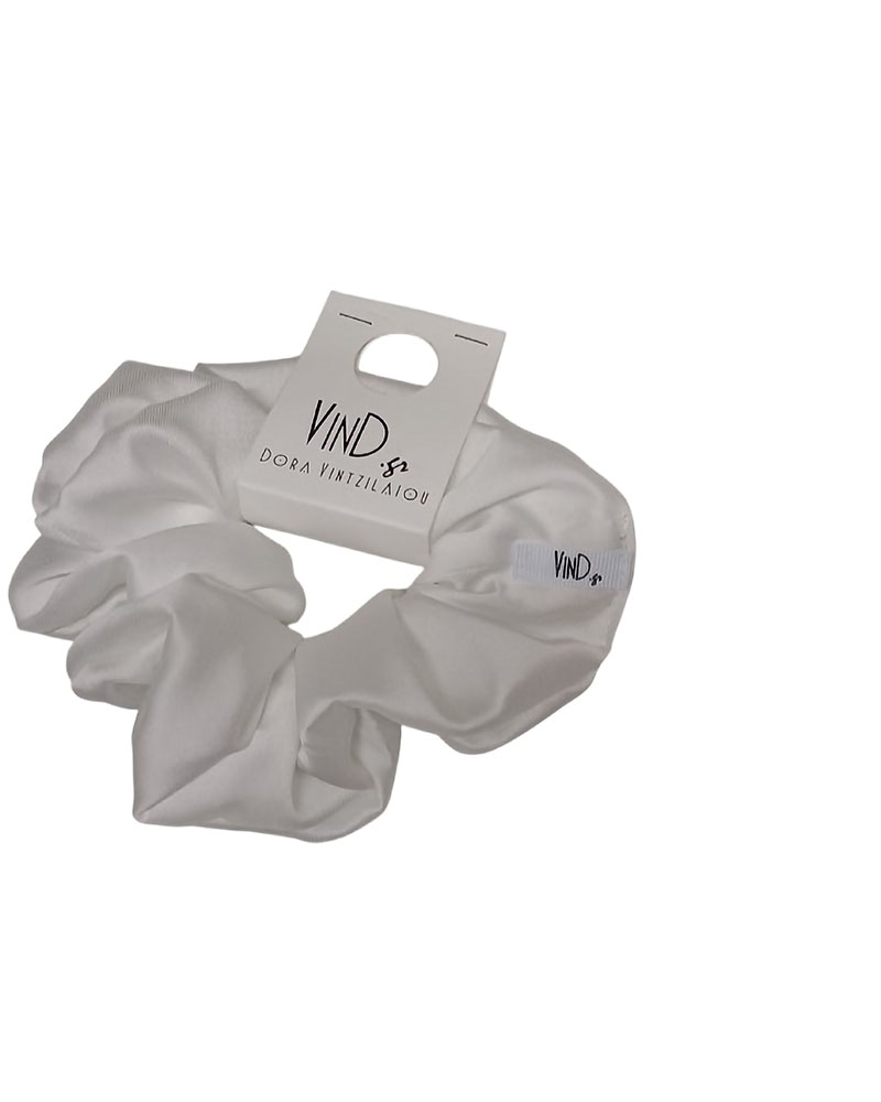 VIND.GR TS_SCRNCH_COLOR_WHITE ΜΟΝΟΧΡΩΜΟ SCRUNCHIE - 1251217015