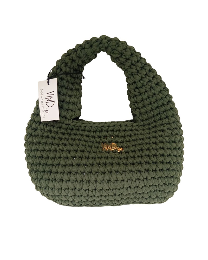 VIND.GR AGNES_OVAL_OLIVE ΠΛΕΚΤΗ ΤΣΑΝΤΑ - 1251451004 VIND.GR AGNES_OVAL_OLIVE ΠΛΕΚΤΗ ΤΣΑΝΤΑ - 1251451004