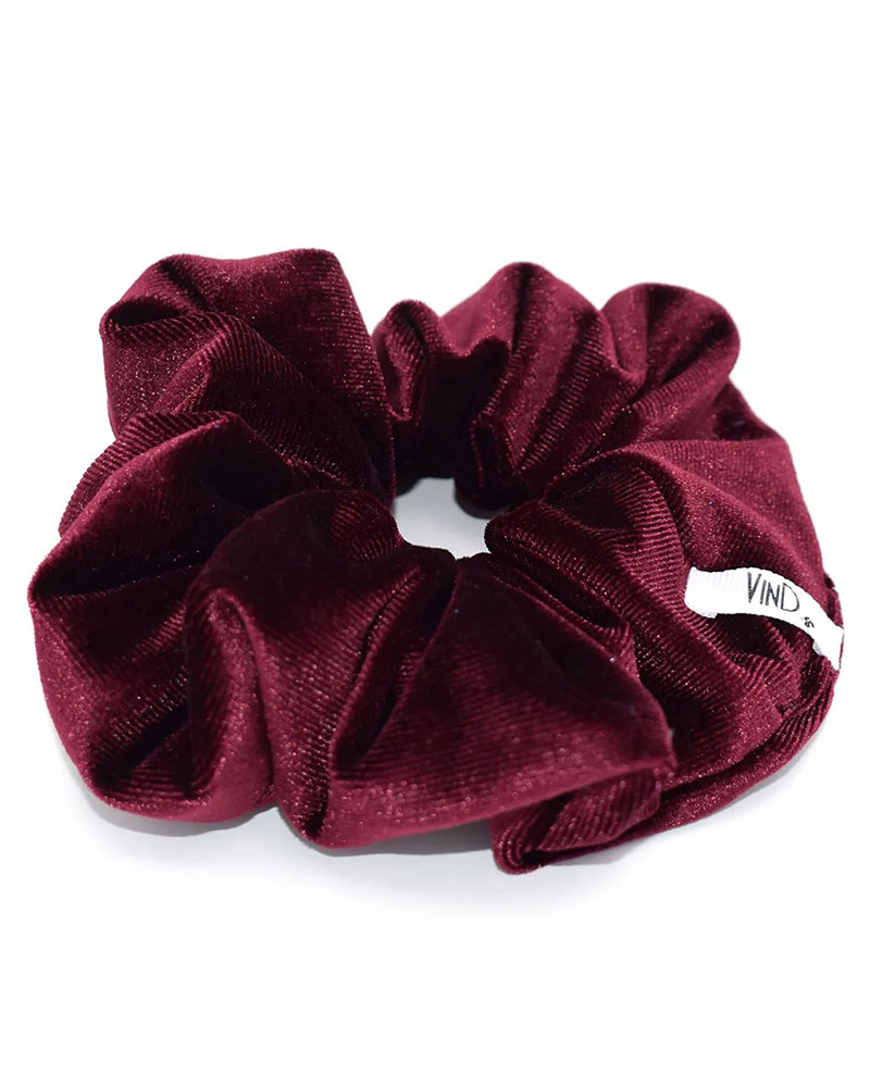 VIND.GR VLVT WINE   Scrunchie κοκαλακι μαλλιων με λαστιχο - 2241211019