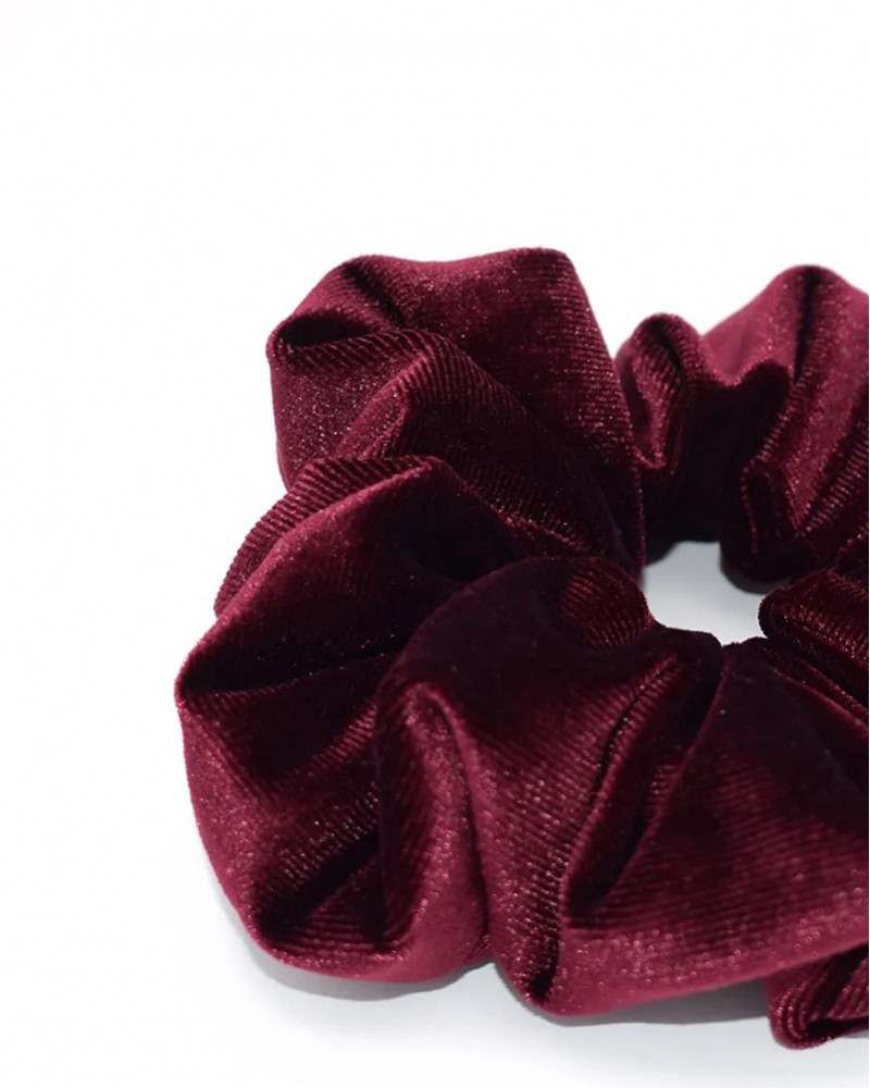 VIND.GR VLVT WINE   Scrunchie κοκαλακι μαλλιων με λαστιχο - 2241211019