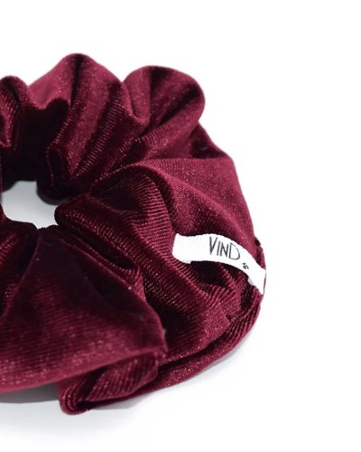 VIND.GR VLVT WINE   Scrunchie κοκαλακι μαλλιων με λαστιχο - 2241211019
