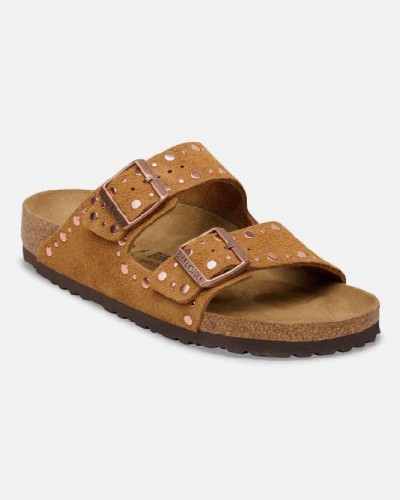 BIRKENSTOCK S26 LEATHER ARIZONA RIVET LEVE MINK 35 - 43 NARROW SEASONAL ΠΑΠΟΥΤΣΙ ΓΥΝΑΙΚΕΙΟ - BK0SH103173100354300