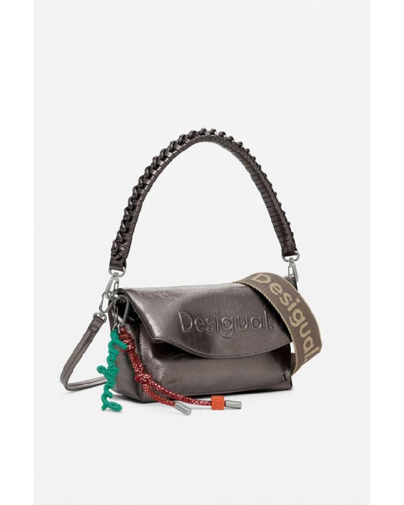 DESIGUAL BAG_HALF LOGO TROKEL DARK SILVE ΤΣΑΝΤΑ ΓΥΝΑΙΚΕΙΟ - DS0AC25WAXPAQ0000000