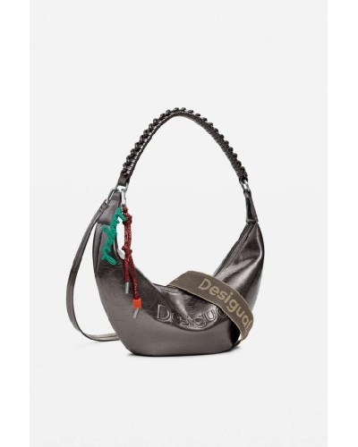 DESIGUAL BAG_HALF LOGO ZANTE DARK SILVER ΤΣΑΝΤΑ ΓΥΝΑΙΚΕΙΟ - DS0AC25WAXPAU0000000