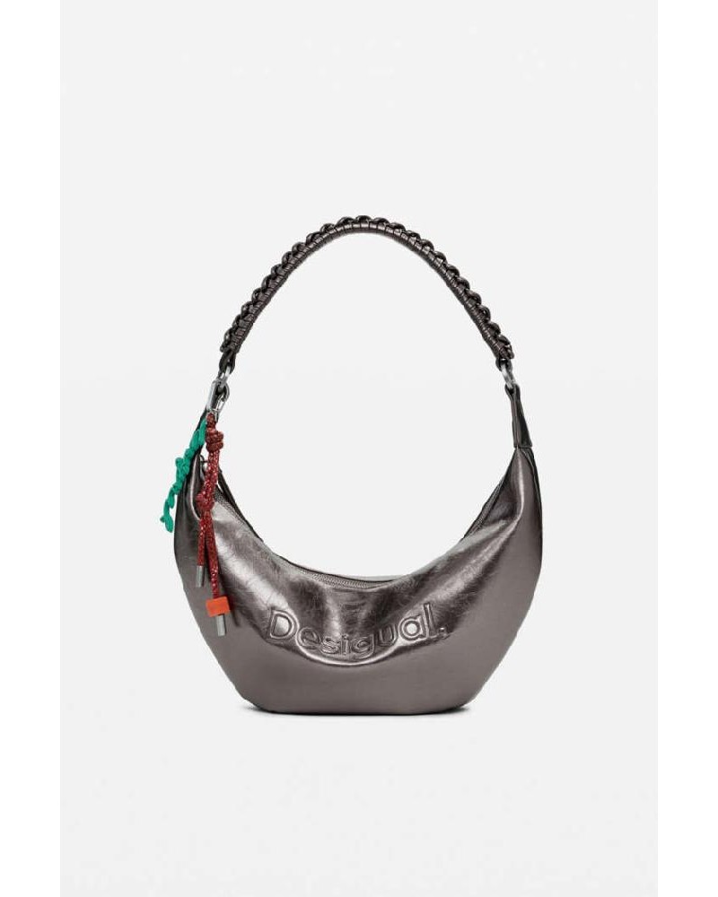 DESIGUAL BAG_HALF LOGO ZANTE DARK SILVER ΤΣΑΝΤΑ ΓΥΝΑΙΚΕΙΟ - DS0AC25WAXPAU0000000