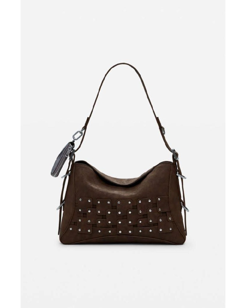 DESIGUAL BAG_NEW PATCH 2 CHOCO ΤΣΑΝΤΑ ΓΥΝΑΙΚΕΙΟ - DS0AC25WAXPBP0000000