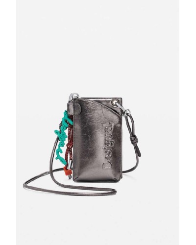 DESIGUAL MONE_HALF LOGO MILTON DARK SILV ΠΟΡΤΟΦΟΛΙ ΓΥΝΑΙΚΕΙΟ - DS0AC25WAYP240000000