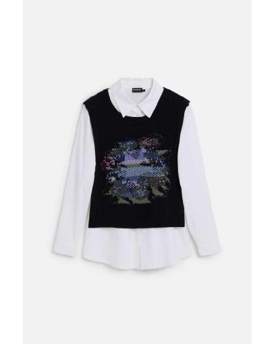 DESIGUAL CAM_CHALECO ΠΟΥΚΑΜΙΣΟ ΓΥΝΑΙΚΕΙΟ - DS0AP25WWCW010000000