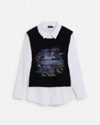 DESIGUAL CAM_CHALECO ΠΟΥΚΑΜΙΣΟ ΓΥΝΑΙΚΕΙΟ - DS0AP25WWCW010000000