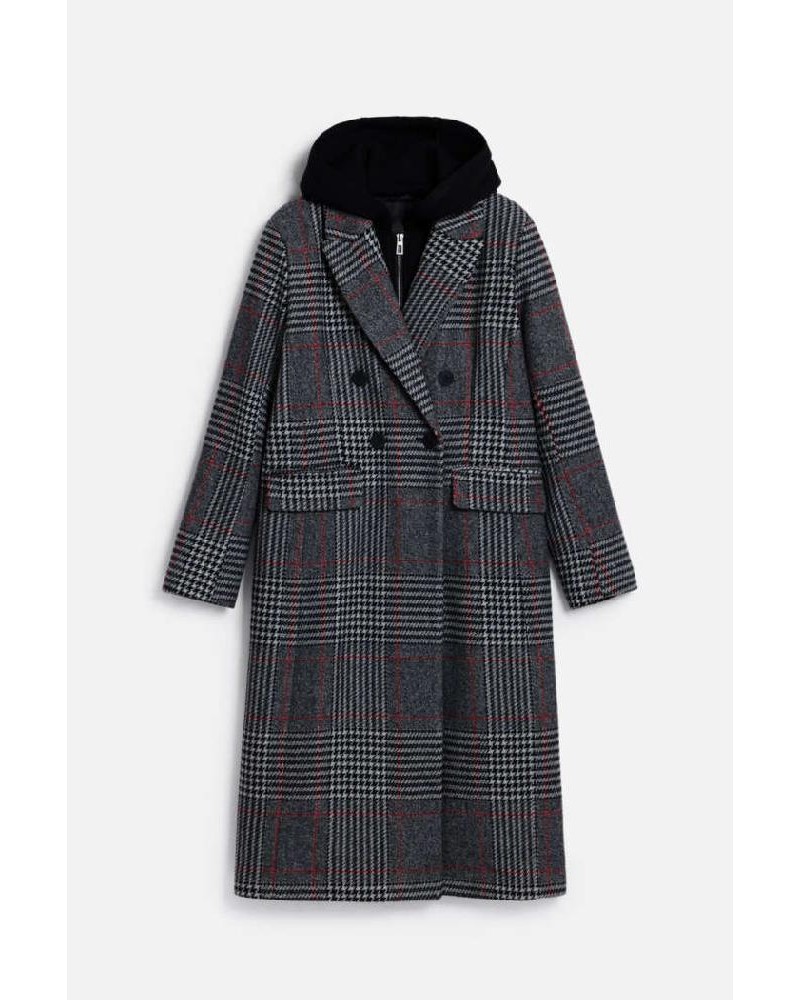 DESIGUAL COAT_CAPUCHA_CHECK ΠΑΛΤΟ ΓΥΝΑΙΚΕΙΟ - DS0AP25WWEW130000000