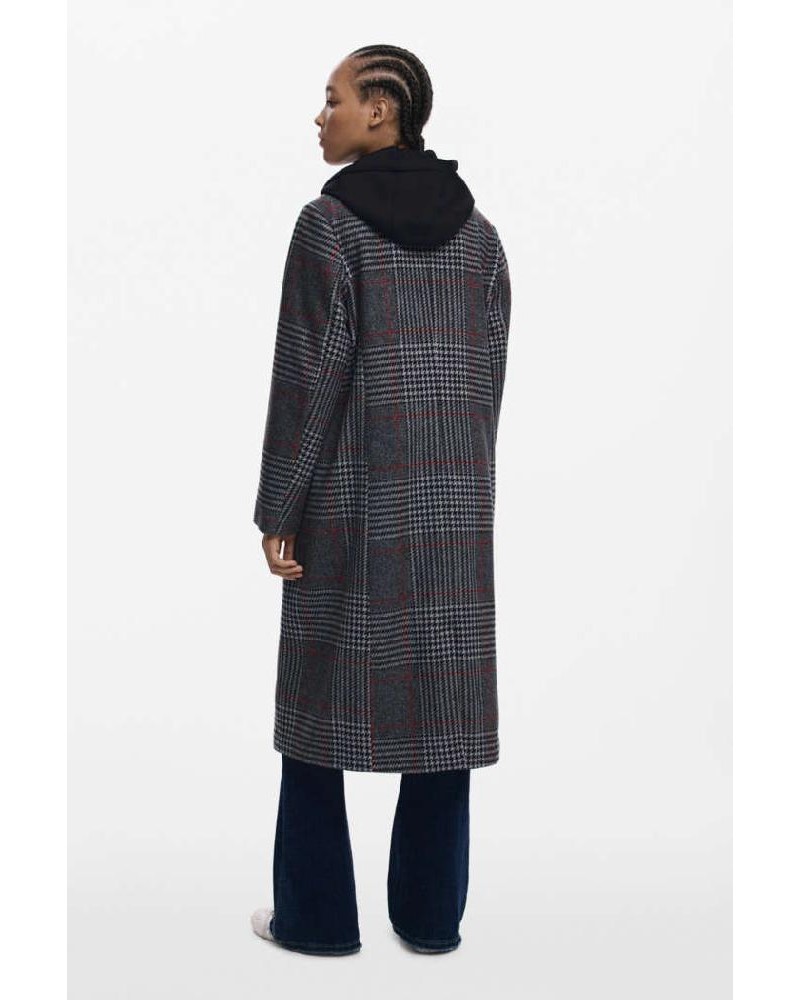DESIGUAL COAT_CAPUCHA_CHECK ΠΑΛΤΟ ΓΥΝΑΙΚΕΙΟ - DS0AP25WWEW130000000