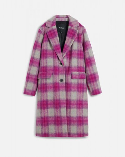 DESIGUAL COAT_PINKCHECK ΠΑΛΤΟ ΓΥΝΑΙΚΕΙΟ - DS0AP25WWEW150000000