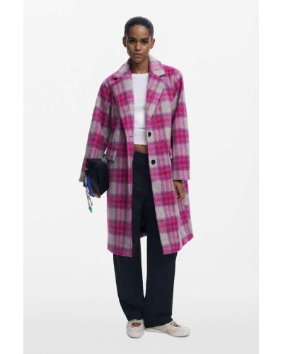 DESIGUAL COAT_PINKCHECK ΠΑΛΤΟ ΓΥΝΑΙΚΕΙΟ - DS0AP25WWEW150000000