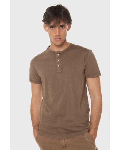 SUPERDRY D2 STUD SS JERSEY GRANDAD TOP ΜΠΛΟΥΖΑ ΑΝΔΡΙΚΟ - SD0APM1011890A000000