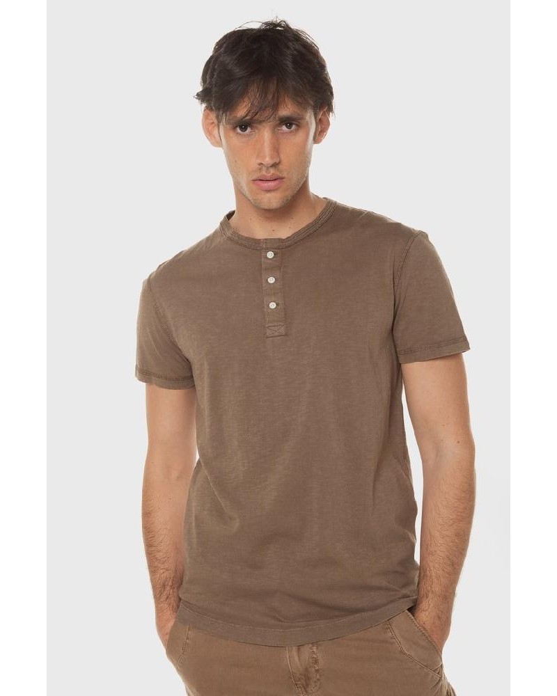 SUPERDRY D2 STUD SS JERSEY GRANDAD TOP ΜΠΛΟΥΖΑ ΑΝΔΡΙΚΟ - SD0APM1011890A000000