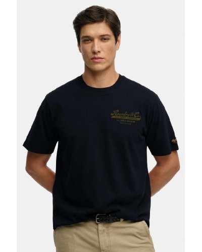 SUPERDRY & CO D3 OVIN HERITAGE BIKER LOOSE TEE ΜΠΛΟΥΖΑ ΑΝΔΡΙΚΟ - SD0APM1012350A000000