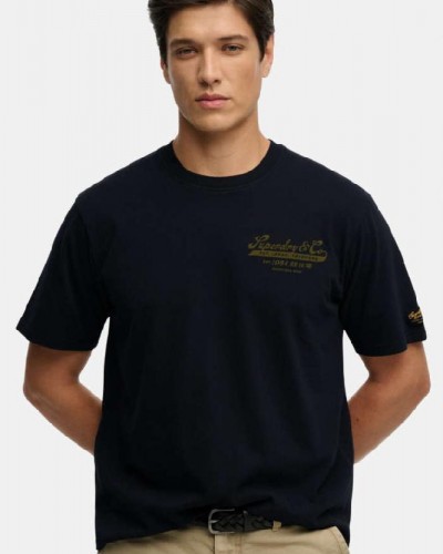 SUPERDRY & CO D3 OVIN HERITAGE BIKER LOOSE TEE ΜΠΛΟΥΖΑ ΑΝΔΡΙΚΟ - SD0APM1012350A000000