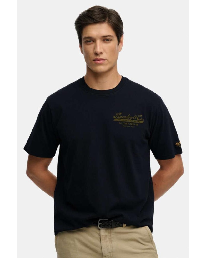 SUPERDRY & CO D3 OVIN HERITAGE BIKER LOOSE TEE ΜΠΛΟΥΖΑ ΑΝΔΡΙΚΟ - SD0APM1012350A000000