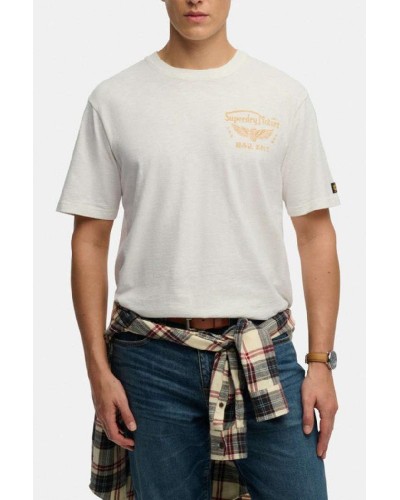 SUPERDRY & CO D3 OVIN HERITAGE BIKER LOOSE TEE ΜΠΛΟΥΖΑ ΑΝΔΡΙΚΟ - SD0APM1012350A000000