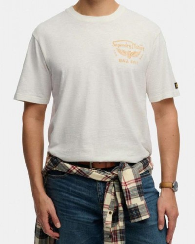 SUPERDRY & CO D3 OVIN HERITAGE BIKER LOOSE TEE ΜΠΛΟΥΖΑ ΑΝΔΡΙΚΟ - SD0APM1012350A000000