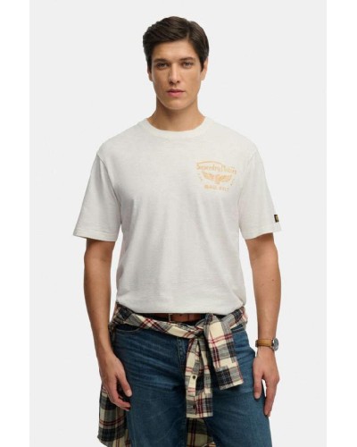 SUPERDRY & CO D3 OVIN HERITAGE BIKER LOOSE TEE ΜΠΛΟΥΖΑ ΑΝΔΡΙΚΟ - SD0APM1012350A000000