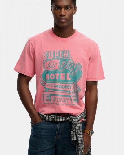 SUPERDRY & CO D4 OVIN ROADSIDE TRADE LOOSE TEE ΜΠΛΟΥΖΑ ΑΝΔΡΙΚΟ - SD0APM1012360A000000