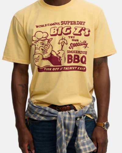 SUPERDRY & CO D4 OVIN ROADSIDE TRADE LOOSE TEE ΜΠΛΟΥΖΑ ΑΝΔΡΙΚΟ - SD0APM1012360A000000