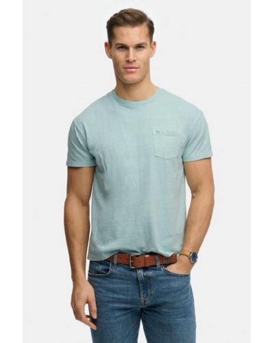 SUPERDRY & CO D1 COTTON CLASSIC LINEN PKT TEE ΜΠΛΟΥΖΑ ΑΝΔΡΙΚΟ - SD0APM1012371A000000